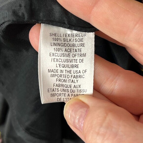 Milly of Ny Floral Print 100% Silk Sleeveless‎ Shift Dress Size 10 - Picture 11 of 11